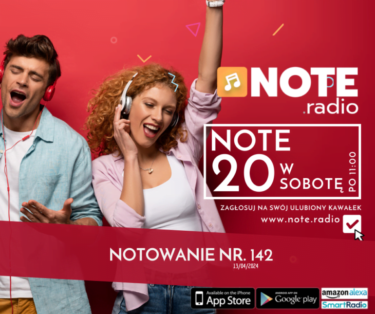 Lista Przebojów NOTE20 - Wydanie nr. 142 - 13/04/2024