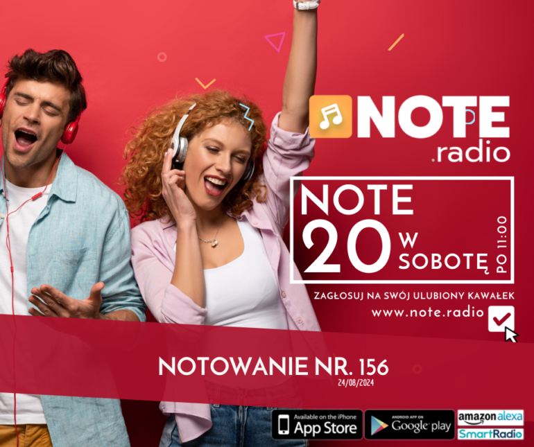 Lista Przebojów NOTE20 - Wydanie nr. 156 - 24/08/2024