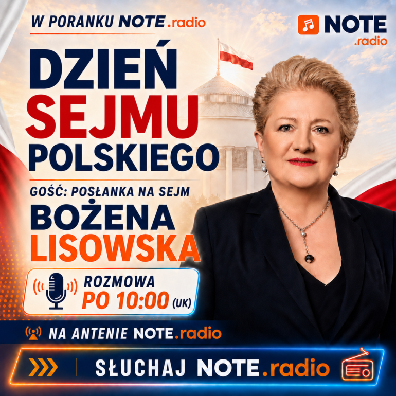 Bożena Lisowska - Posłanka na Sejm RP - Gość Poranka w NOTE.radio