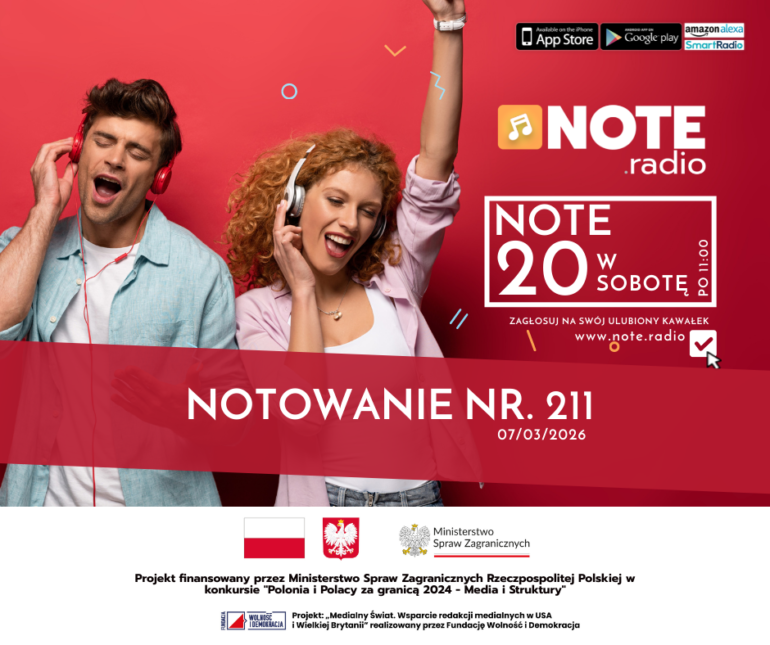 Lista Przebojów NOTE20 - Wydanie nr. 211 - 07/03/2026