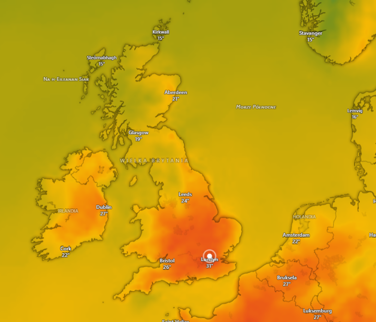 Kolejna fala upałów może pojawić się w Wielkiej Brytanii już na początku lipca. W Londynie prognozowane są temperatury sięgające nawet 36°C.36°C.
