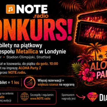Konkursowy baner: wygraj 2 bilety na koncert Metalllica w Londynie podczas M72 World Tour, Stadion Olimpijski, Stratford.