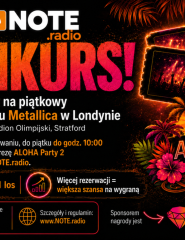 Konkursowy baner: wygraj 2 bilety na koncert Metalllica w Londynie podczas M72 World Tour, Stadion Olimpijski, Stratford.