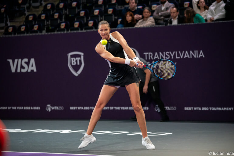 Karolína Plíšková podczas meczu tenisowego na Transylvania Open 2024