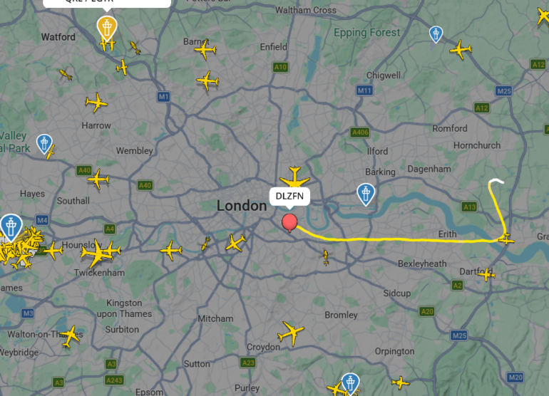 Zeppelin Goodyear / Flightradar24.com