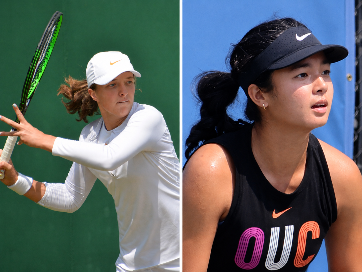 Iga Świątek i Alexandra Eala na grafice ilustrującej mecz trzeciej rundy Wimbledonu 2026