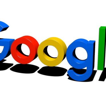 Google logo wordmark with colorful letters on a white background, casting shadows above a subtle black shadow.