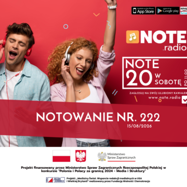 Lista Przebojów NOTE20 - Wydanie nr. 222 - 15/08/2026