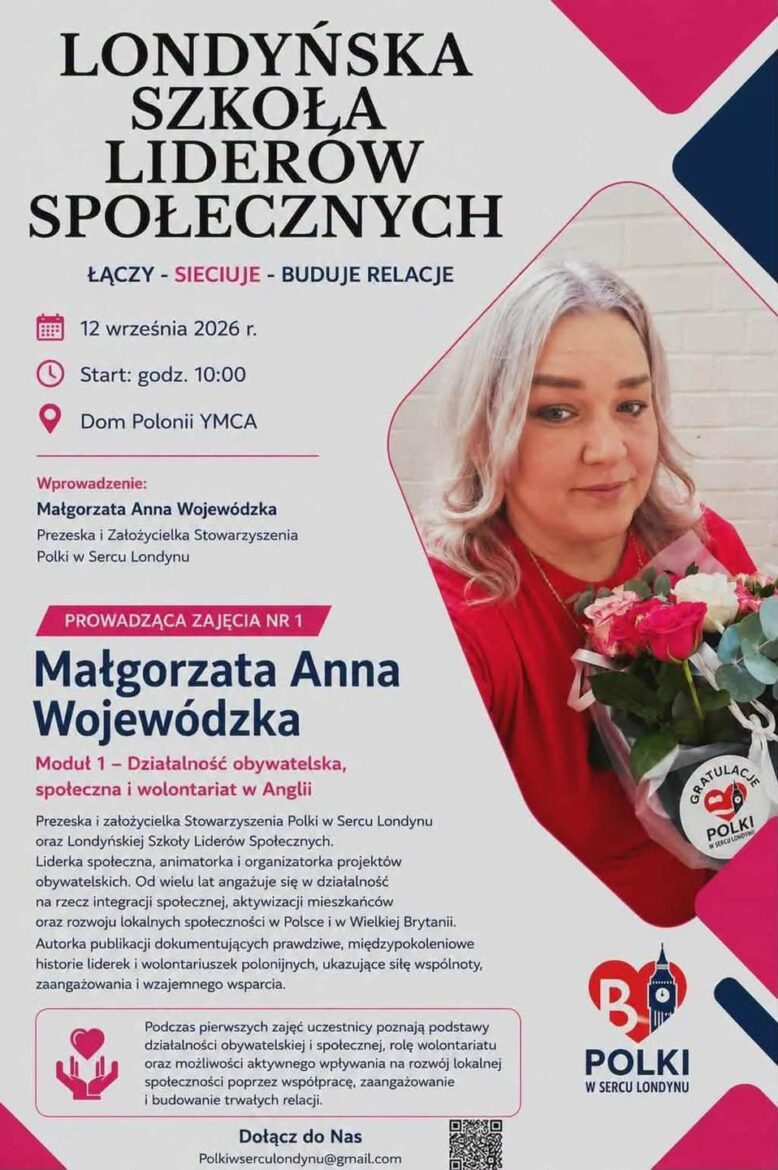 Malgorzata Wojewódzka - Londyńska Szkoła Liderów Społecznych (Facebook)