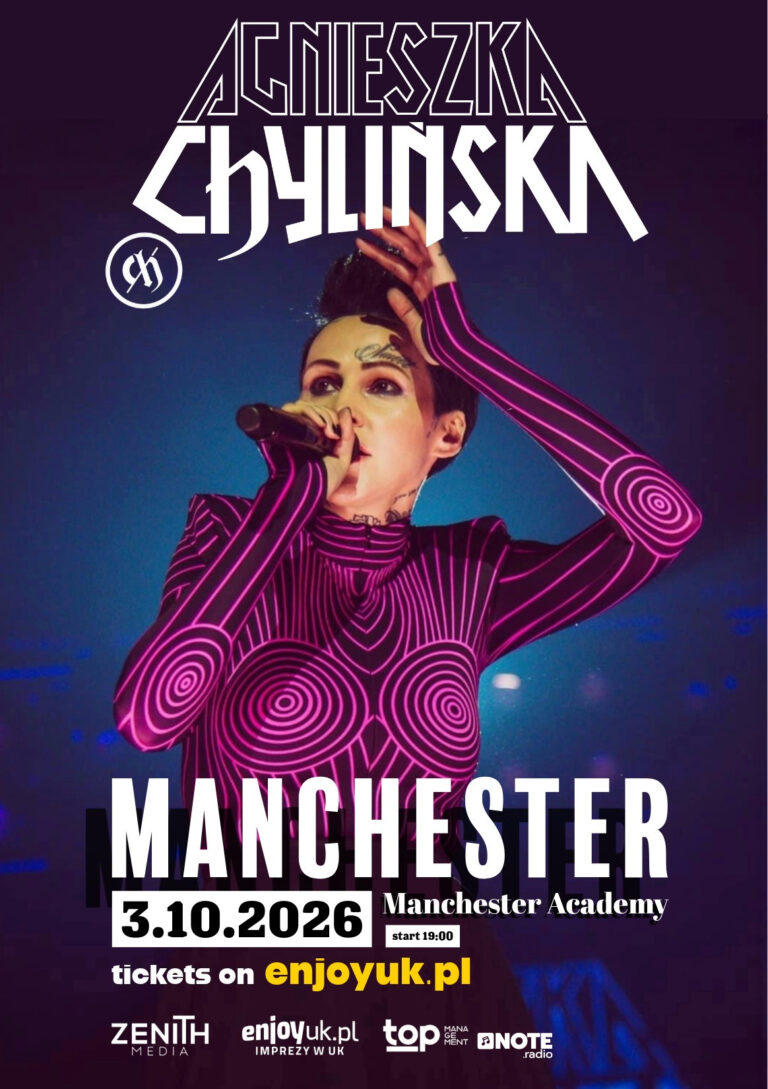 AGNIESZKA CHYLIŃSKA MANCHESTER plakat NOTEradio - NOTE.radio - Polskie radio w UK | Polskie radio w Londynie AGNIESZKA CHYLIŃSKA – MANCHESTER — NOTE.radio