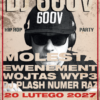 Promotional poster for DJ 600V hip hop party in London on February 20, 2027 at Scala, with sponsor logos.