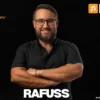 Promotional banner featuring host Rafuss with arms crossed on a black background; left shows 'LUCID' and 'Radio show' in white/orange, right displays the NOTE logo; Rafuss is in the center.